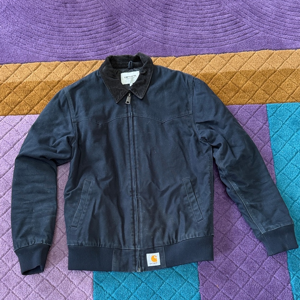 Carhartt WIP padded bomber canvas jacket
